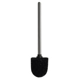 Toilet Brush Toilet Scrubber with Stainless Steel Handle Black