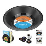 Maxbell Vinyl Record Fruit Dish Bowl Cake Plate Snacks Holder Serving Tray - Aladdin Shoppers