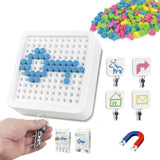 Maxbell Key Holder Wall Mount Magnetic Square DIY Puzzle Key Hanger Home Decoration