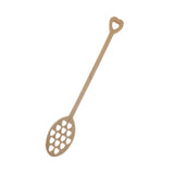 Max Wooden Hollow Out Honey Spoon Long Handle Coffee Stirring Spoon Love
