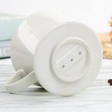 Max European Style Ceramic Coffee Filter Cup Ceramic Coffee Dripper White
