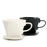 Max European Style Ceramic Coffee Filter Cup Ceramic Coffee Dripper White