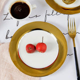 Max Golden European Style Ceramic Plate Dessert Beef Steak Spaghetti Plate