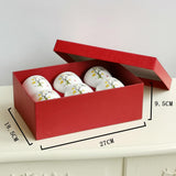 Max 6 Pcs/Set Ceramic Coffee Mugs Tea Cup Gifts for Friends Family