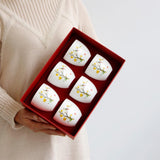 Max 6 Pcs/Set Ceramic Coffee Mugs Tea Cup Gifts for Friends Family