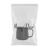 Max Ceramic Water Coffee Cup with Spoon Gifts for Lovers Water Coffee Cup Black