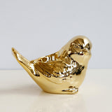 Max Cute Birds Shaped Animals Figurines Sculpture for Home Decor Gifts Golden L