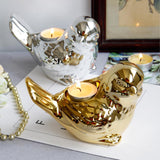 Max Cute Birds Shaped Animals Figurines Sculpture for Home Decor Gifts Golden L