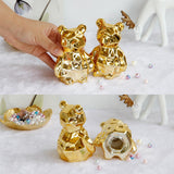Max 1 Pc Modern Abstract Ceramic Bear Figurine Desktop Decor Children Kids Gift