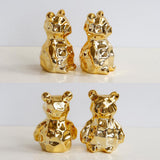 Max 1 Pc Modern Abstract Ceramic Bear Figurine Desktop Decor Children Kids Gift