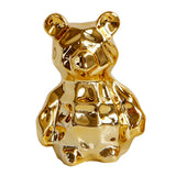 Max 1 Pc Modern Abstract Ceramic Bear Figurine Desktop Decor Children Kids Gift