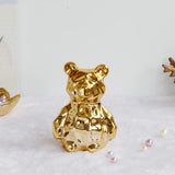 Max 1 Pc Modern Abstract Ceramic Bear Figurine Desktop Decor Children Kids Gift
