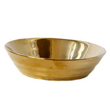 Max 1 Pc Exquisite Stylish Gold-plated Ceramic Tableware Dish Plate 17.5x4.5cm