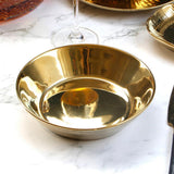 Max 1 Pc Exquisite Stylish Gold-plated Ceramic Tableware Dish Plate 17.5x4.5cm