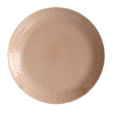Maxbell 1Pc Round Embossment Pattern Ceramic Tableware Household Dish Plate Pink - Aladdin Shoppers