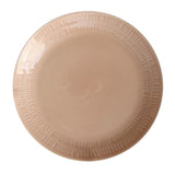 Maxbell 1Pc Round Embossment Pattern Ceramic Tableware Household Dish Plate Pink - Aladdin Shoppers