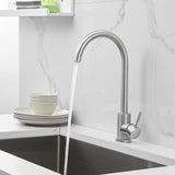 Max 304 Staninless Steel Mixer Tap Kitchen Sink Faucet Sprayer Tap Single Hole