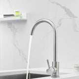 Max 304 Staninless Steel Mixer Tap Kitchen Sink Faucet Sprayer Tap Single Hole