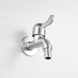 Max Washing Machine Faucet Cold Water Laundry Wall Tap Stainless Single Handle