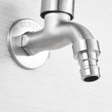 Max Washing Machine Faucet Cold Water Laundry Wall Tap Stainless Single Handle
