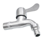 Max Washing Machine Faucet Cold Water Laundry Wall Tap Stainless Single Handle