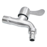 Max Washing Machine Faucet Cold Water Laundry Wall Tap Stainless Single Handle