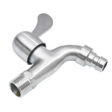 Max Washing Machine Faucet Cold Water Laundry Wall Tap Stainless Single Handle