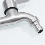 Max Washing Machine Faucet Cold Water Laundry Wall Tap Stainless Single Handle