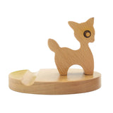 Max Solid Wood Animal Moible Phone Holder Desk Stand Holder for Phone Tablets Deer
