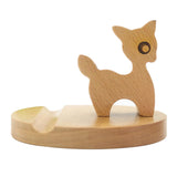 Max Solid Wood Animal Moible Phone Holder Desk Stand Holder for Phone Tablets Deer