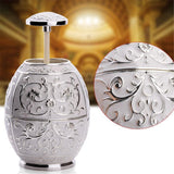 Max Creative Automatic Toothpick Dispenser Holder Container Silver Embossment