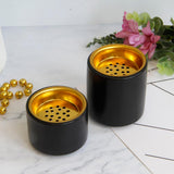 Incense Burner White/Black Censer Home Decor Desktop Ornament Black L