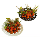 Max Fruit Bread Vegetable Storage Basket Bowl Kitchen Countertop Centerpiece Black