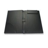 Maxbell PU Leather Menus Resume Portfolio Contract Folder Pad A4/A6 Black 23x31cm - Aladdin Shoppers