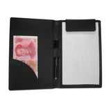 Maxbell PU Leather Menus Resume Portfolio Contract Folder Pad A4/A6 Black 23x31cm - Aladdin Shoppers
