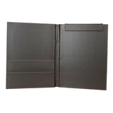 Maxbell PU Leather Menus Resume Portfolio Contract Folder Pad A4/A6 Coffee 49x32.5cm - Aladdin Shoppers