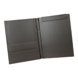 Maxbell PU Leather Menus Resume Portfolio Contract Folder Pad A4/A6 Coffee 49x32.5cm - Aladdin Shoppers