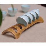 Max Teacup Storage Holder Hollow Drainer Tray Kungfu Tea Cup Organizer Type 1
