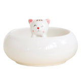 Maxbell Creative Cute Ceramic Flower Pot Succulent Plant Container White Cat - Aladdin Shoppers