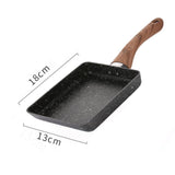 Maxbell Non-Stick Fry Pan Skillet Tamagoyaki Omelette Cookware Black/Pink 5x7" Black - Aladdin Shoppers