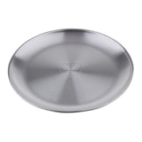 Maxbell Stainless Steel Fruit Tray Desktop Storage Tray Serving Tray Dia.23cm - Aladdin Shoppers