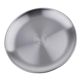 Maxbell Stainless Steel Fruit Tray Desktop Storage Tray Serving Tray Dia.23cm - Aladdin Shoppers