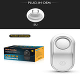 Max Ultrasonic Mosquito Cockroach Killer Repeller Indoor Outdoor EU Plug White