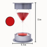 Max 25Minutes Sand Timer Kitchen Yoga Clock Hourglass Home Decor Kids Toy Red