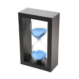Max 1Minute Sand Timer Yoga Clock Sandglass Hourglass Home Decor Gift Blue&Black