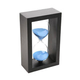 Max 1Minute Sand Timer Yoga Clock Sandglass Hourglass Home Decor Gift Blue&Black