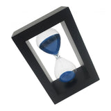 Max 1Minute Sand Timer Yoga Clock Sandglass Hourglass Home Decor Gift Blue&Black