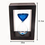 Max 1Minute Sand Timer Yoga Clock Sandglass Hourglass Home Decor Gift Blue&Black