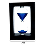 Max 1Minute Sand Timer Yoga Clock Sandglass Hourglass Home Decor Gift Blue&Black
