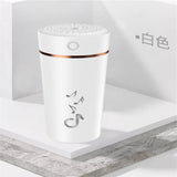 Maxbell Air Humidifier Home Office Car Outdoor 200ml LED Light White/Pink/Blue White - Aladdin Shoppers